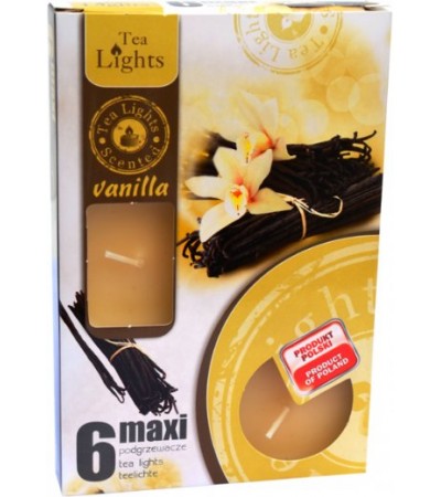 Sviečka čajová 6 kusová MAXI VANILLA Sviečka čajová 6 kusová MAXI VANILLA
